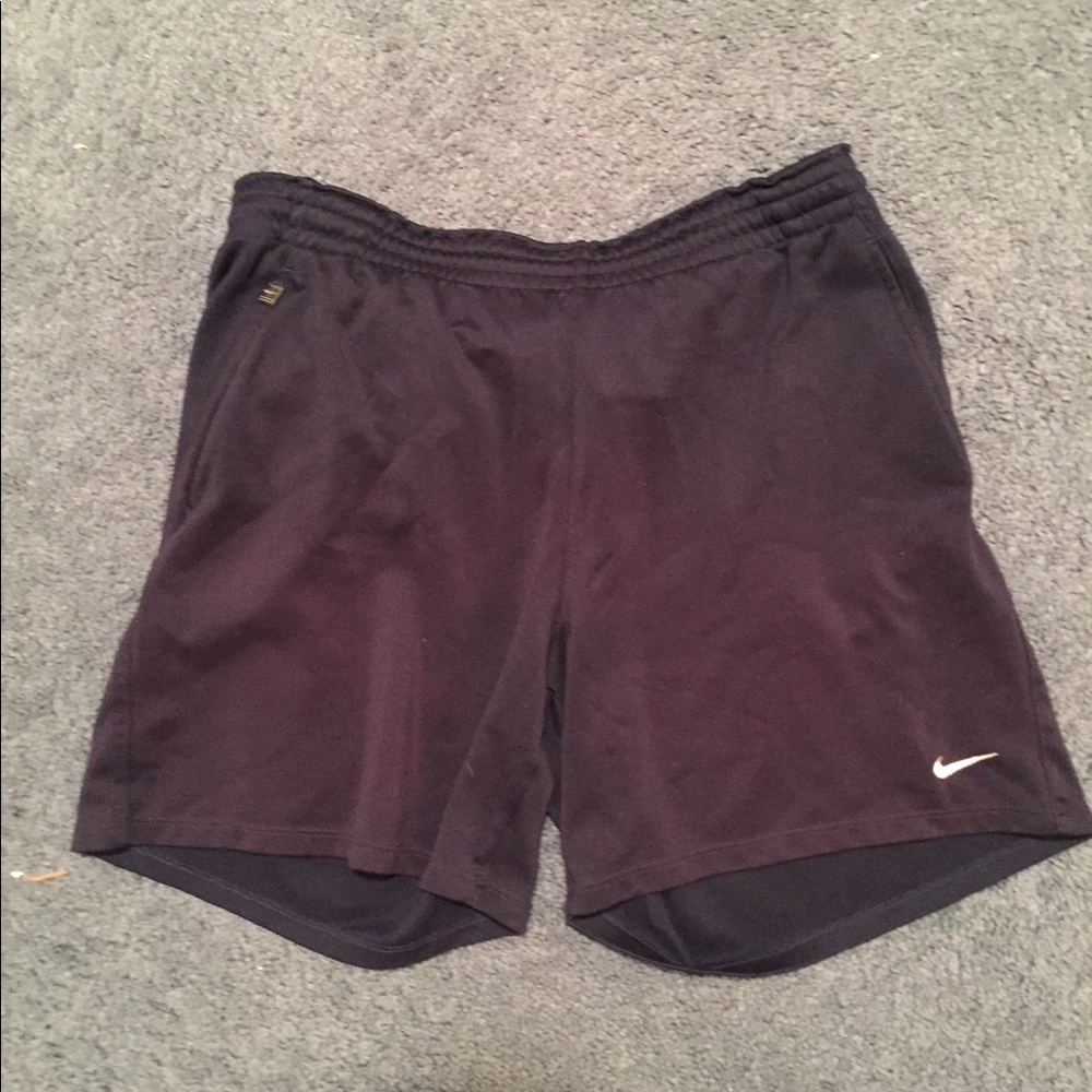 Navy blue nike dry fit women’s athletic shorts